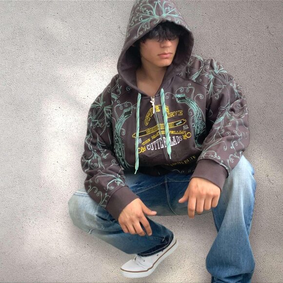 Men's Artful Dodger Brown Hoodie NWT